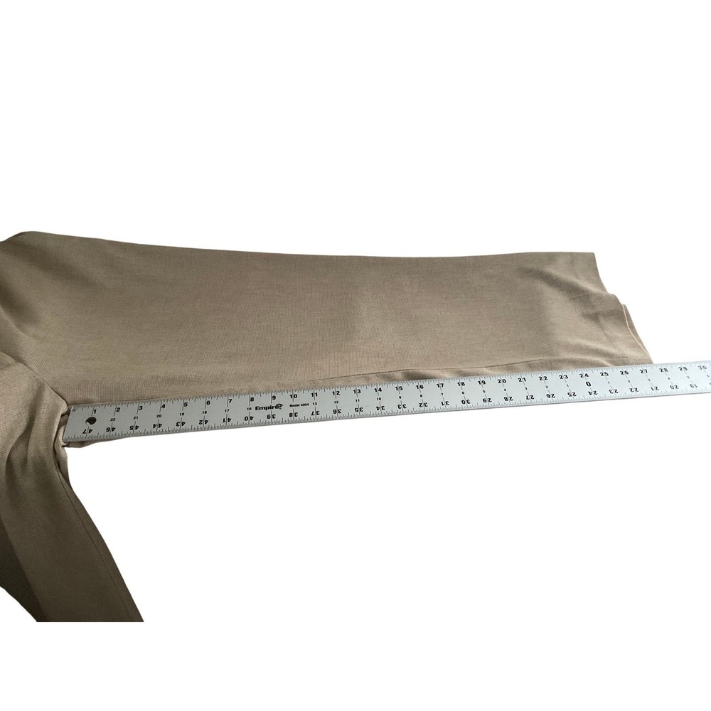 Soft by Avenue Women Beige Linen Blend Straight Leg Dress Pants 16 Petite - Picture 11 of 11